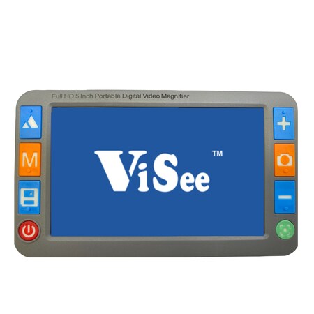 Visee Video Magnifier, 32x, 1MP, 5" LCD, 26 Color Mode, Rechargeable LVM 580-1MP